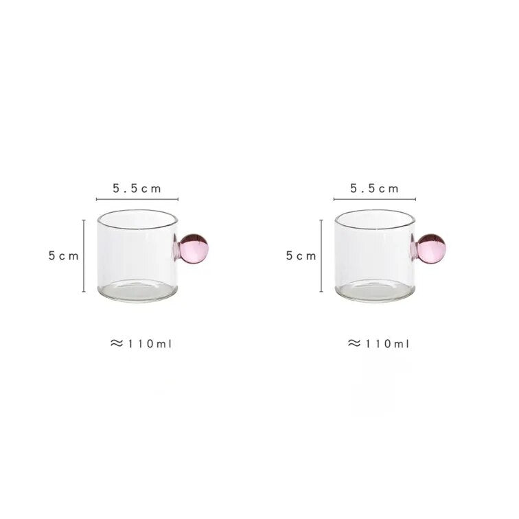 2PC 110ml Espresso Cups small