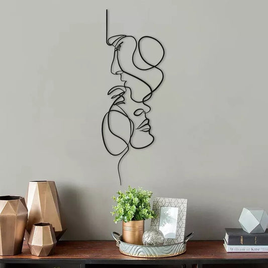 Nordic Christmas Metal Decorative Wall Decor Pendant Wall Stickers Decoration Silhouette Home Decor Wall Hanging Bedroom Decor