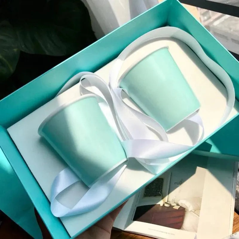 2PCS/SET Porcelain Mugs With Box