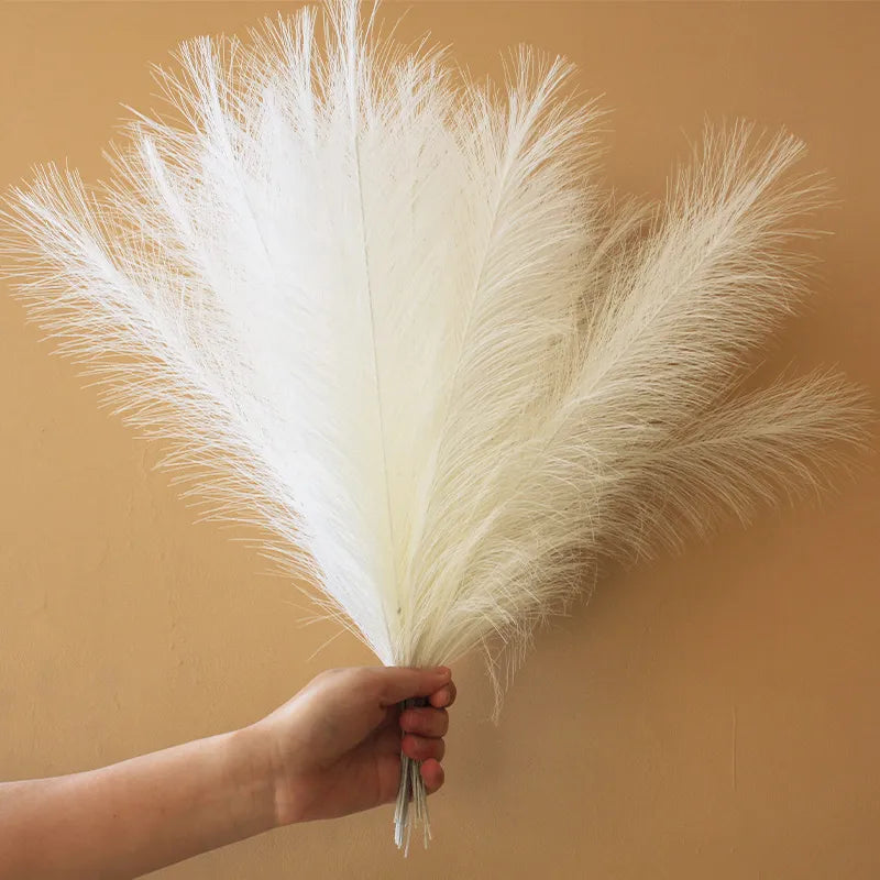 Artificial Fluffy Pampas Grass Bouquet 10pc