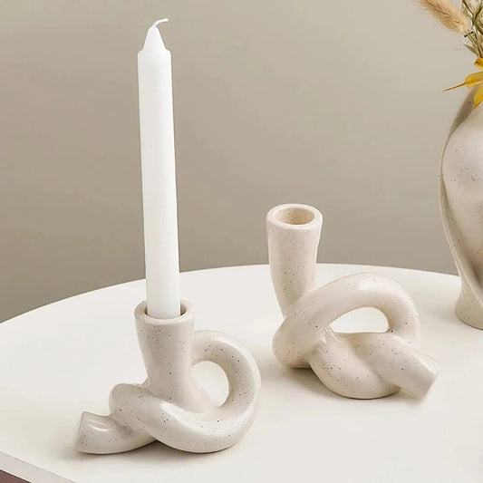 Ins candlestick decoration; silent wind cream wind wax candlestick household living room bedroom table romantic decoration