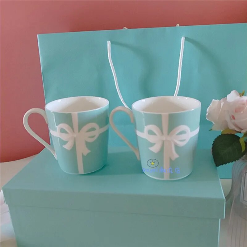 2PCS/SET Porcelain Mugs With Box